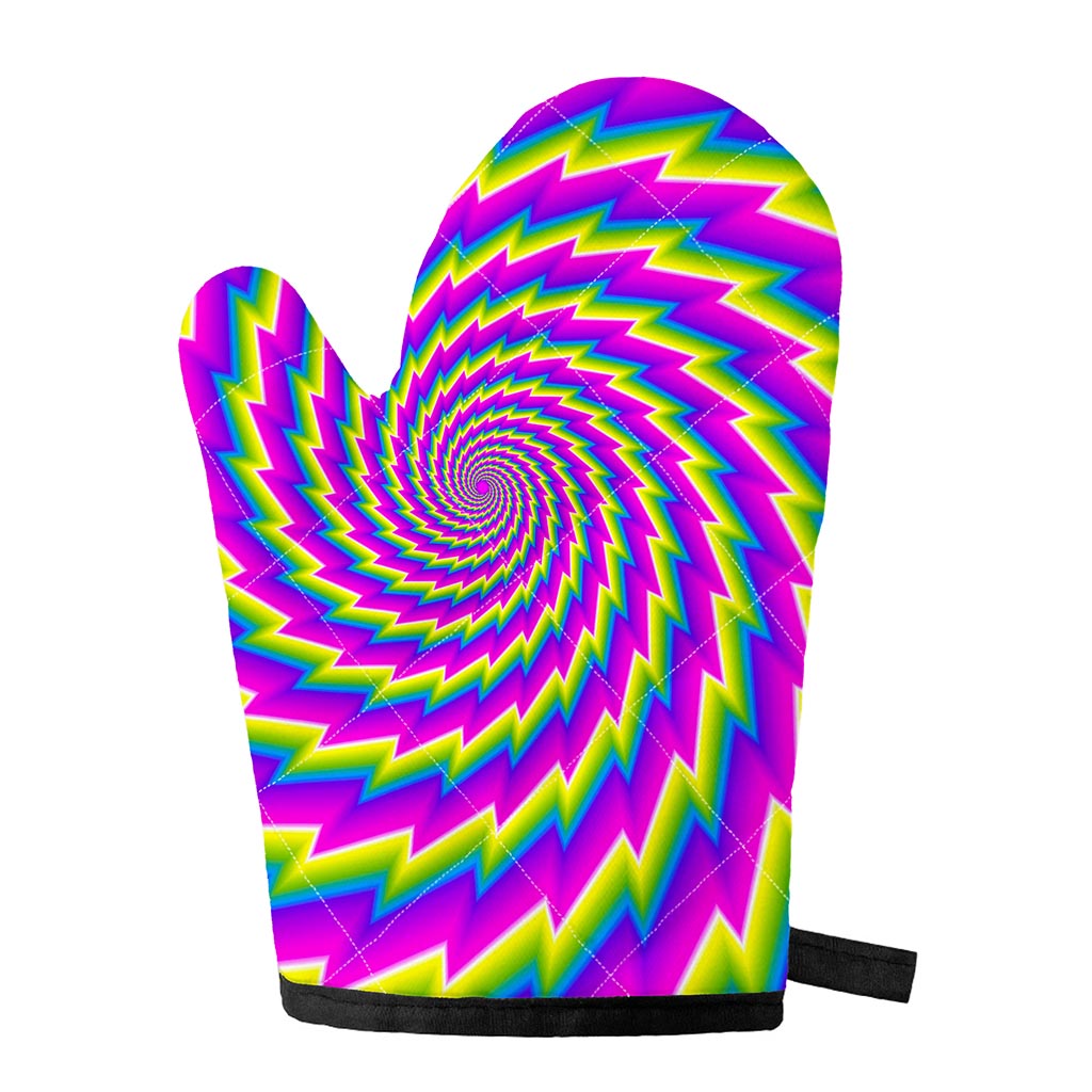 Abstract Twisted Moving Optical Illusion Single Oven Mitt
