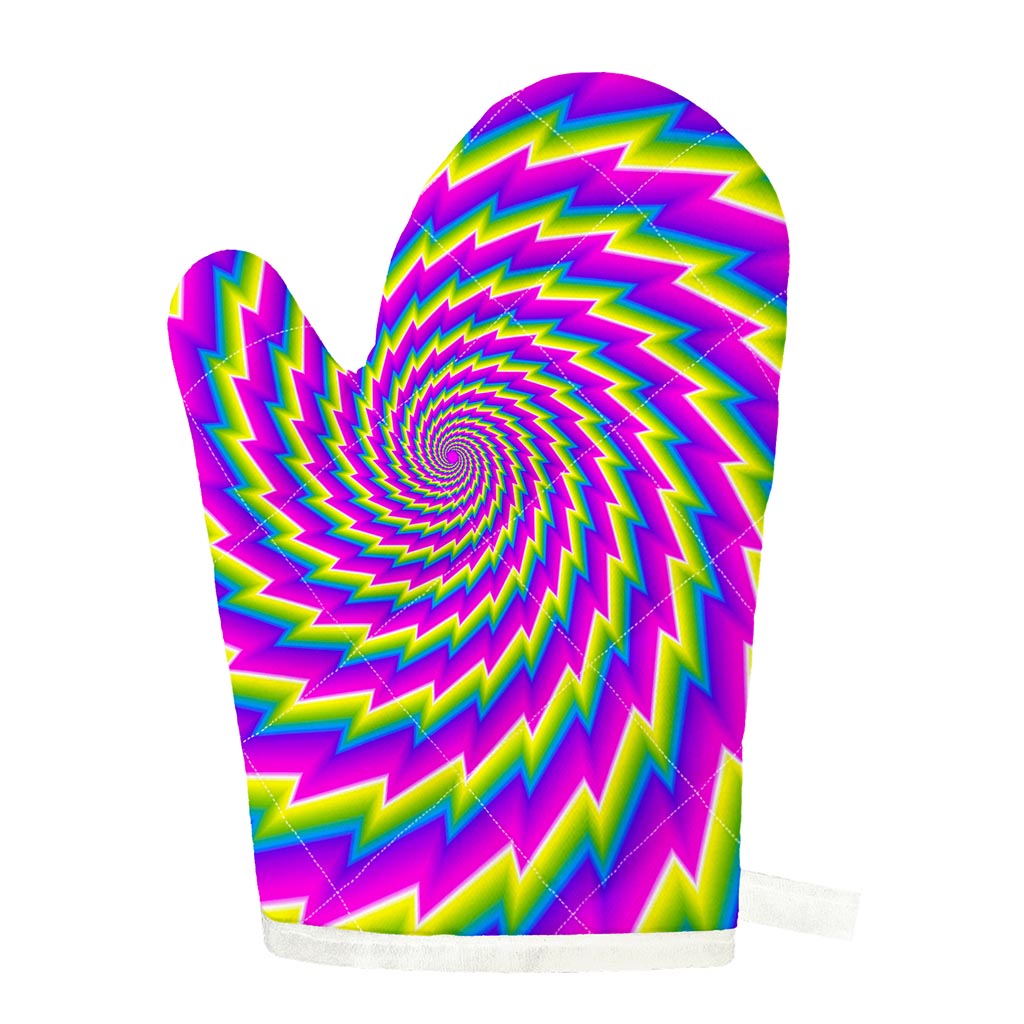 Abstract Twisted Moving Optical Illusion Single Oven Mitt