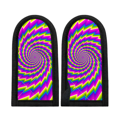 Abstract Twisted Moving Optical Illusion Skillet Handle Cover