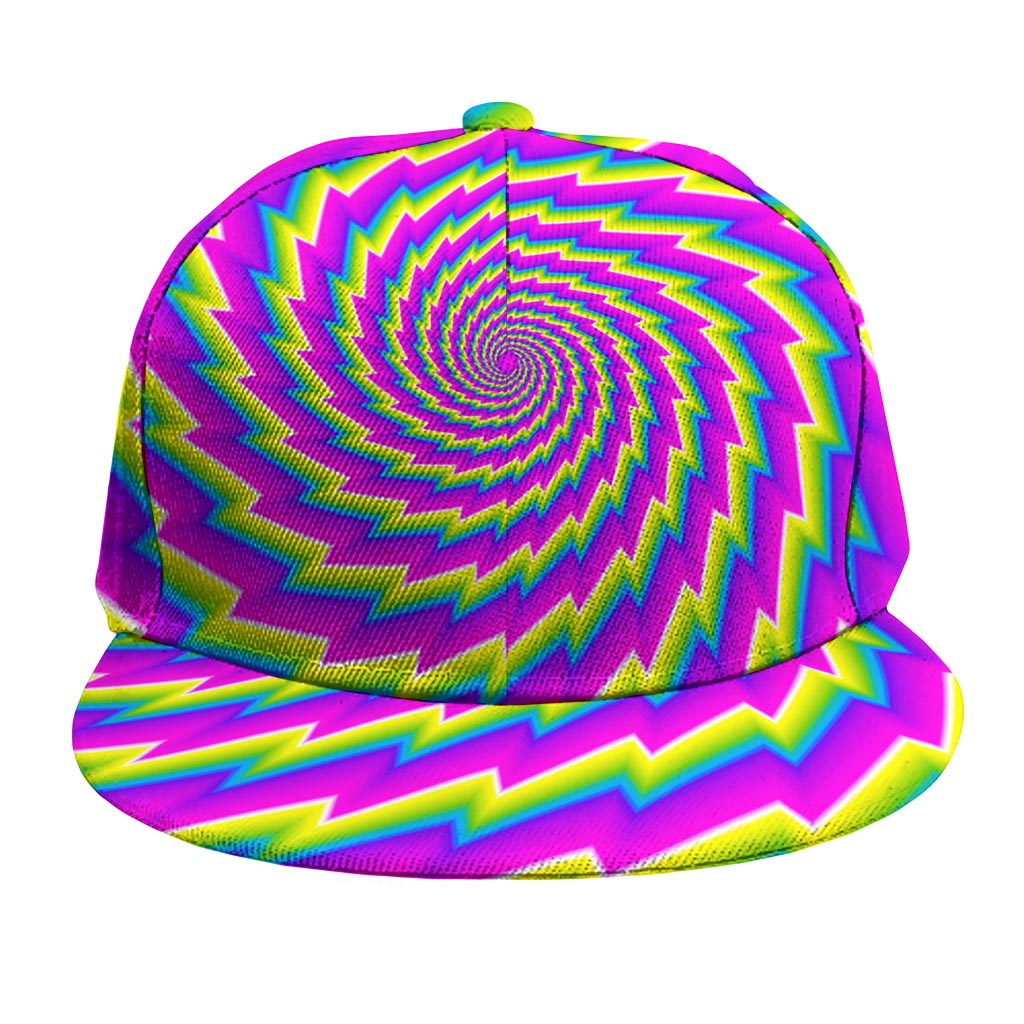 Abstract Twisted Moving Optical Illusion Snapback Cap