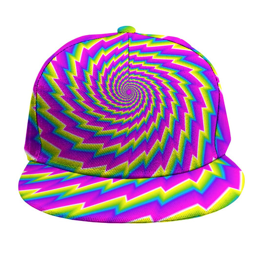 Abstract Twisted Moving Optical Illusion Snapback Cap