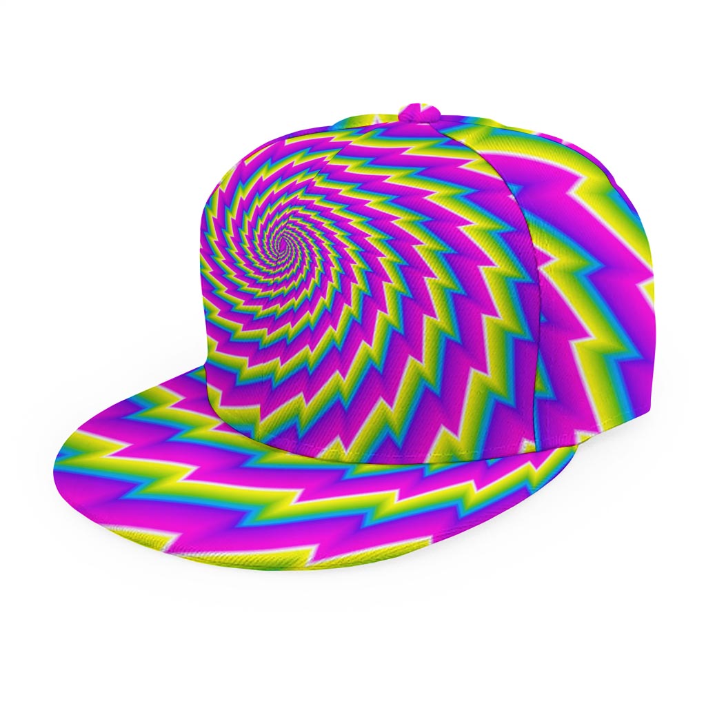 Abstract Twisted Moving Optical Illusion Snapback Cap