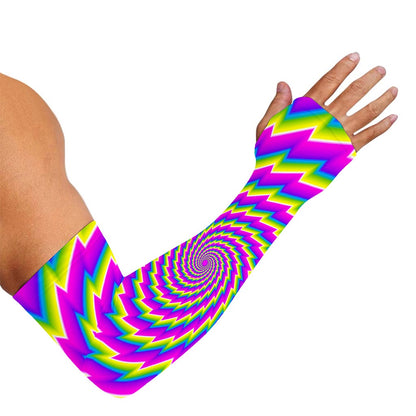 Abstract Twisted Moving Optical Illusion Sun Protection Arm Sleeves