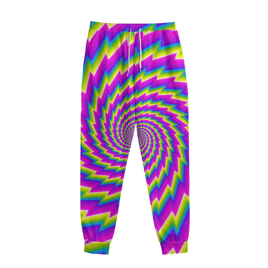 Abstract Twisted Moving Optical Illusion Sweatpants