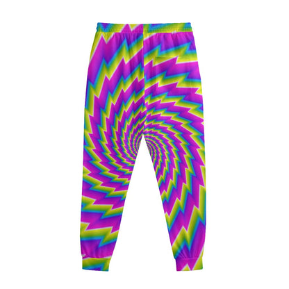 Abstract Twisted Moving Optical Illusion Sweatpants