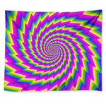 Abstract Twisted Moving Optical Illusion Tapestry