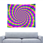 Abstract Twisted Moving Optical Illusion Tapestry