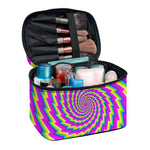 Abstract Twisted Moving Optical Illusion Travel Makeup Bag