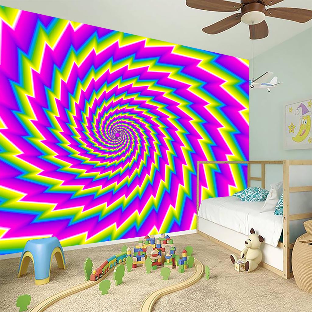 Abstract Twisted Moving Optical Illusion Wall Sticker