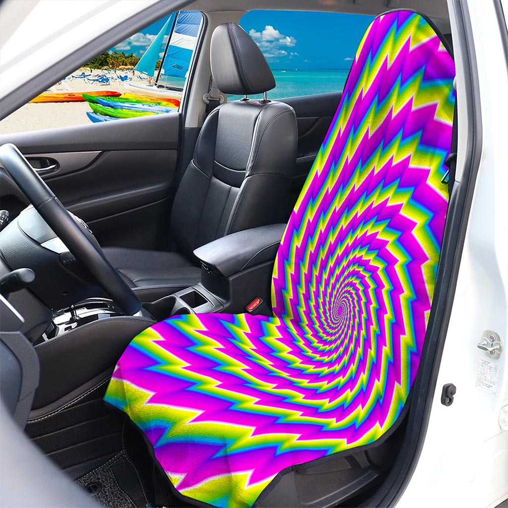 Abstract Twisted Moving Optical Illusion Waterproof Car Seat Cover