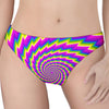 Abstract Twisted Moving Optical Illusion Women's Thong