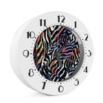 Abstract Zebra Pattern Print Alarm Clock
