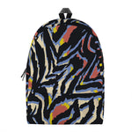 Abstract Zebra Pattern Print Backpack