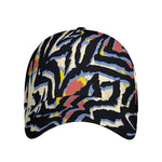 Abstract Zebra Pattern Print Baseball Cap