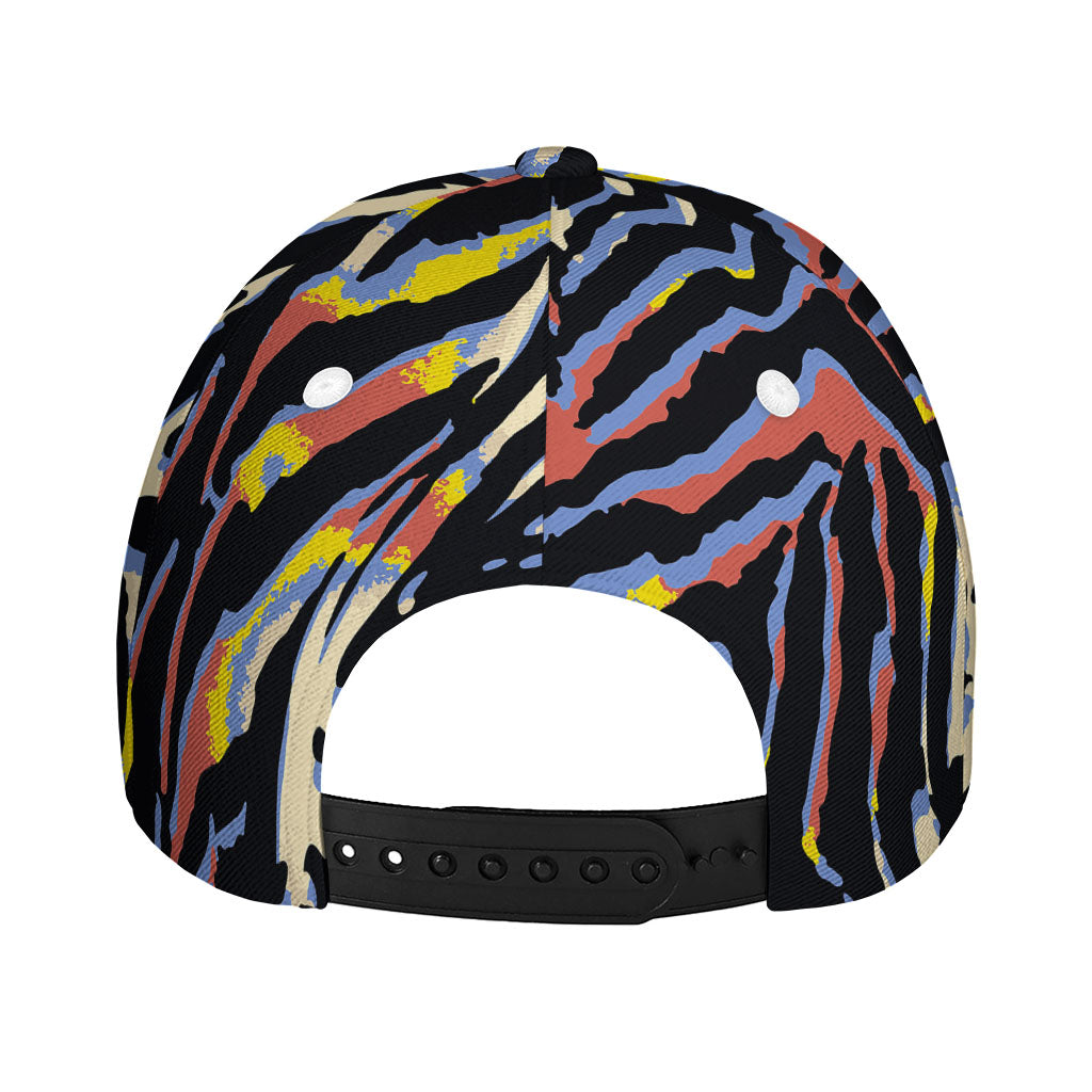 Abstract Zebra Pattern Print Baseball Cap