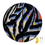 Abstract Zebra Pattern Print Basketball
