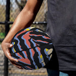 Abstract Zebra Pattern Print Basketball