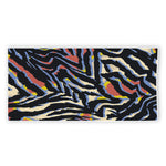 Abstract Zebra Pattern Print Beach Towel