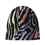 Abstract Zebra Pattern Print Beanie