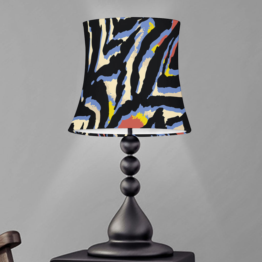 Abstract Zebra Pattern Print Bell Lamp Shade