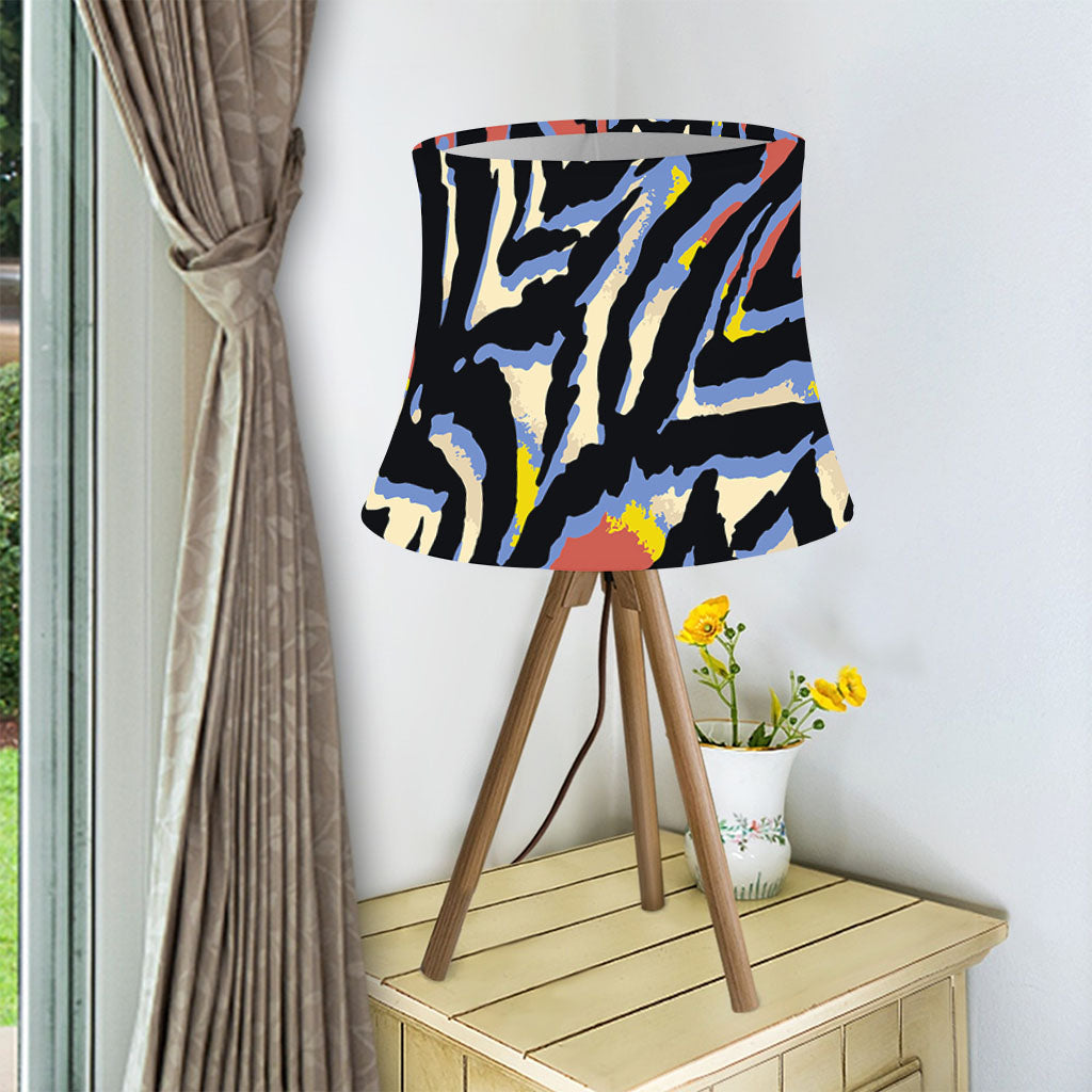 Abstract Zebra Pattern Print Bell Lamp Shade