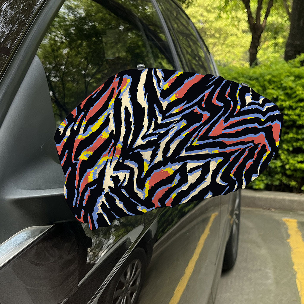 Abstract Zebra Pattern Print Car Side Mirror Covers