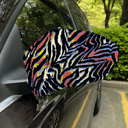 Abstract Zebra Pattern Print Car Side Mirror Covers