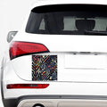 Abstract Zebra Pattern Print Car Sticker