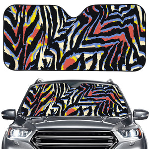 Abstract Zebra Pattern Print Car Windshield Sun Shade