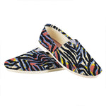 Abstract Zebra Pattern Print Casual Shoes