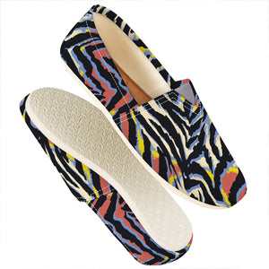 Abstract Zebra Pattern Print Casual Shoes