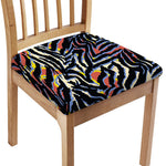 Abstract Zebra Pattern Print Chair Cushion Cover