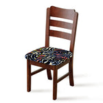 Abstract Zebra Pattern Print Chair Cushion Cover