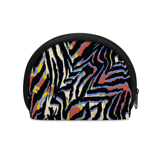 Abstract Zebra Pattern Print Coin Purse