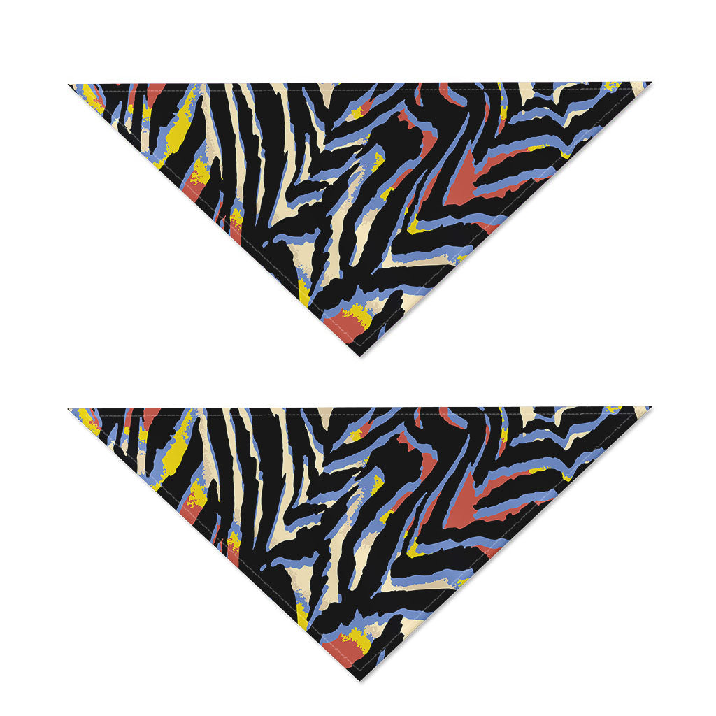 Abstract Zebra Pattern Print Dog Bandana