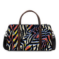 Abstract Zebra Pattern Print Duffel Bag