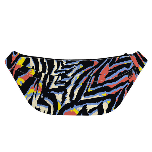 Abstract Zebra Pattern Print Fanny Pack