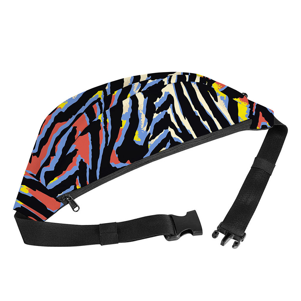 Abstract Zebra Pattern Print Fanny Pack