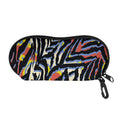 Abstract Zebra Pattern Print Glasses Case