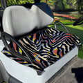 Abstract Zebra Pattern Print Golf Cart Seat Cover