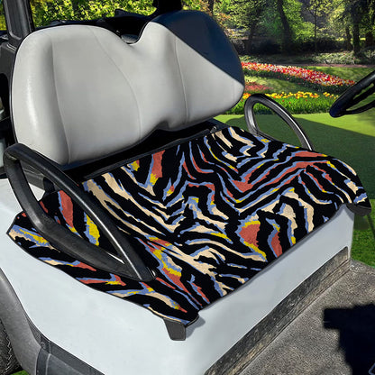 Abstract Zebra Pattern Print Golf Cart Seat Cover