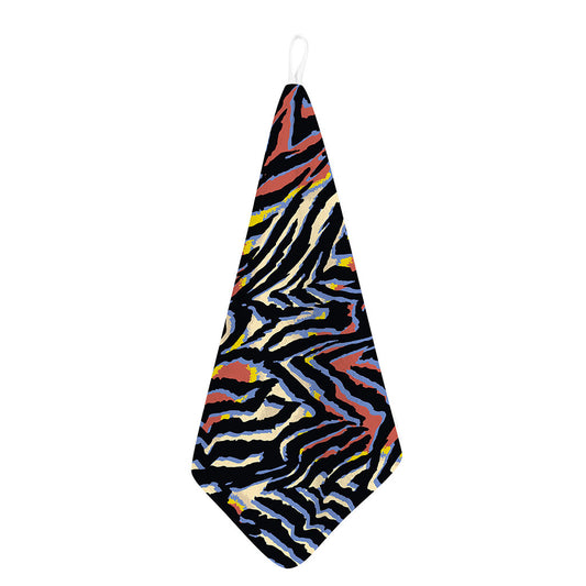 Abstract Zebra Pattern Print Hand Towel