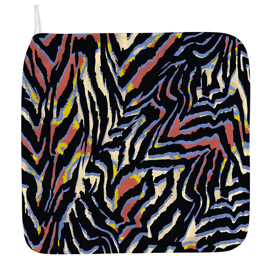 Abstract Zebra Pattern Print Hand Towel