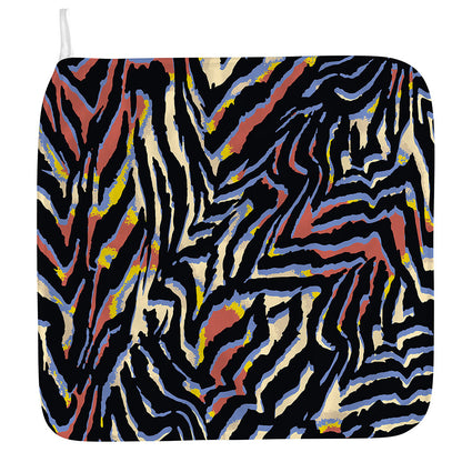 Abstract Zebra Pattern Print Hand Towel