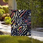 Abstract Zebra Pattern Print House Flag