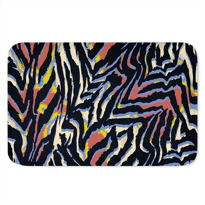 Abstract Zebra Pattern Print Indoor Door Mat