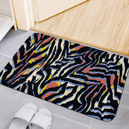 Abstract Zebra Pattern Print Indoor Door Mat