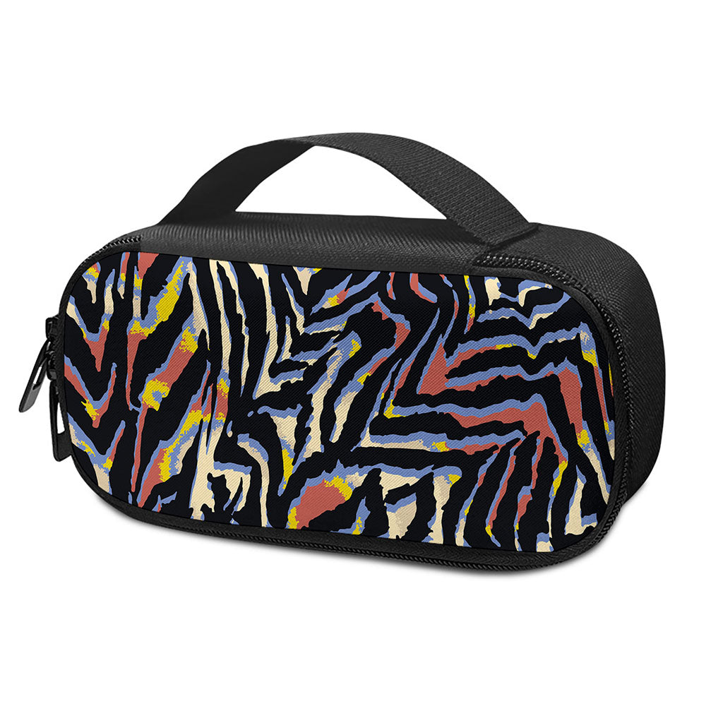 Abstract Zebra Pattern Print Insulin Cooler Travel Case