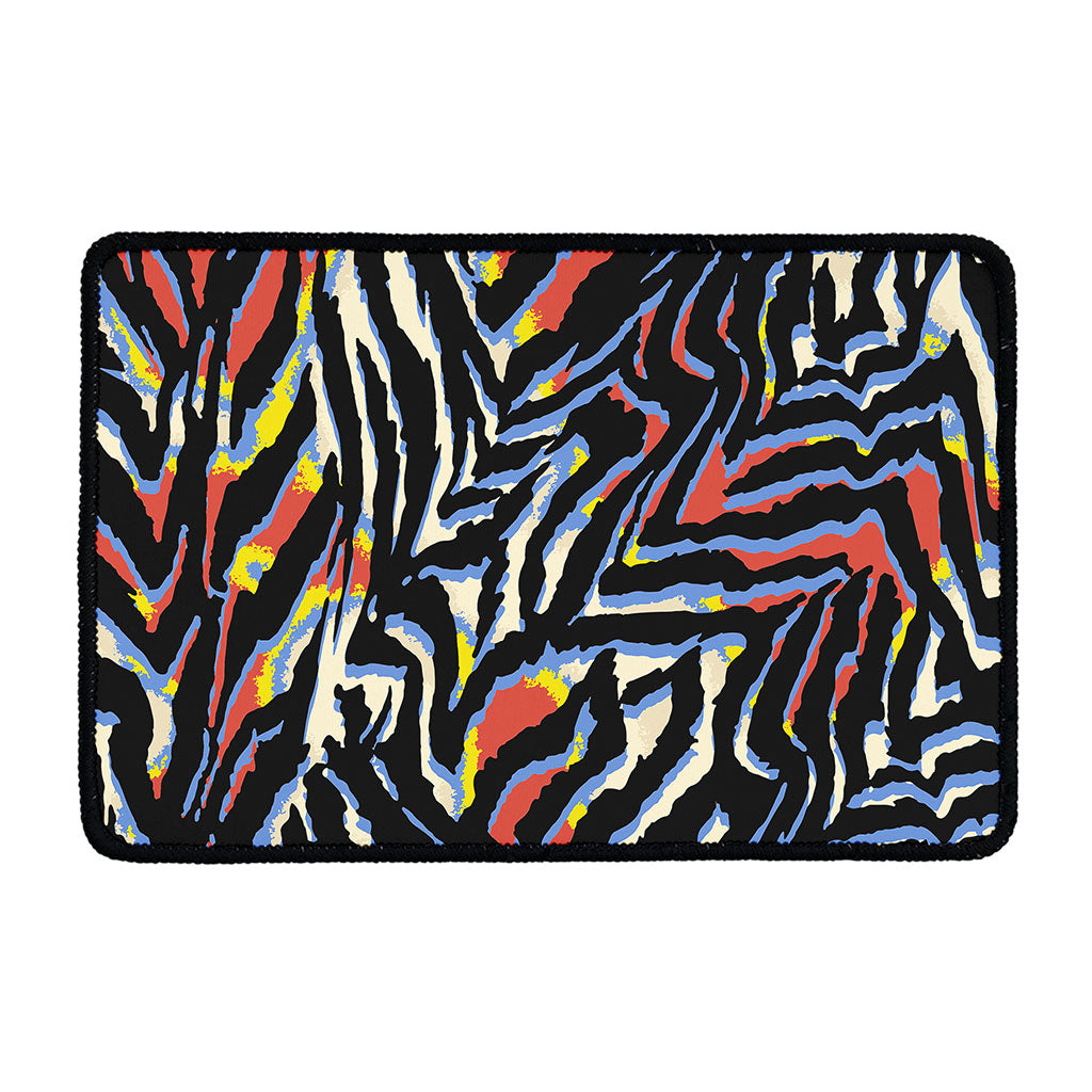 Abstract Zebra Pattern Print Kitchen Mat