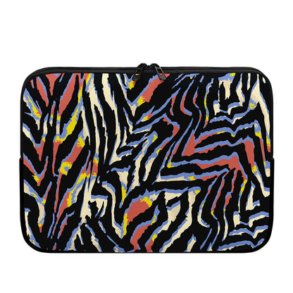 Abstract Zebra Pattern Print Laptop Sleeve